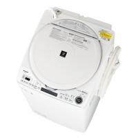 【時間指定不可】SHARP(シャープ) 洗濯・脱水容量 8kg タテ型洗濯乾燥機 ES-TX8F-W (ホワイト系)